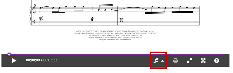 How to check sheet music transposition